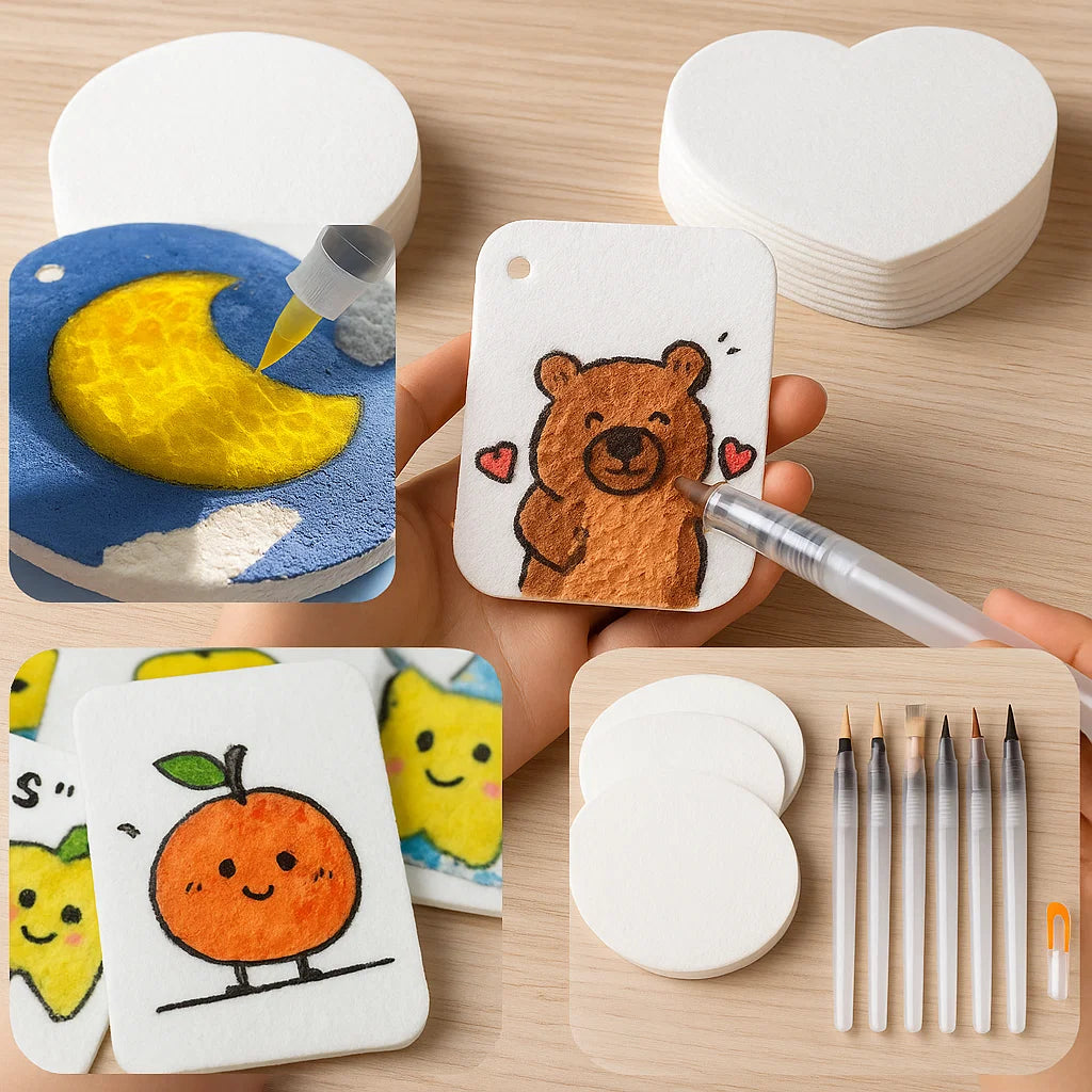 MagicPuff™ | So entfacht dein Kind mit jedem Pinselstrich magische 3D-Kunstwelten! (Set 36 Stück)