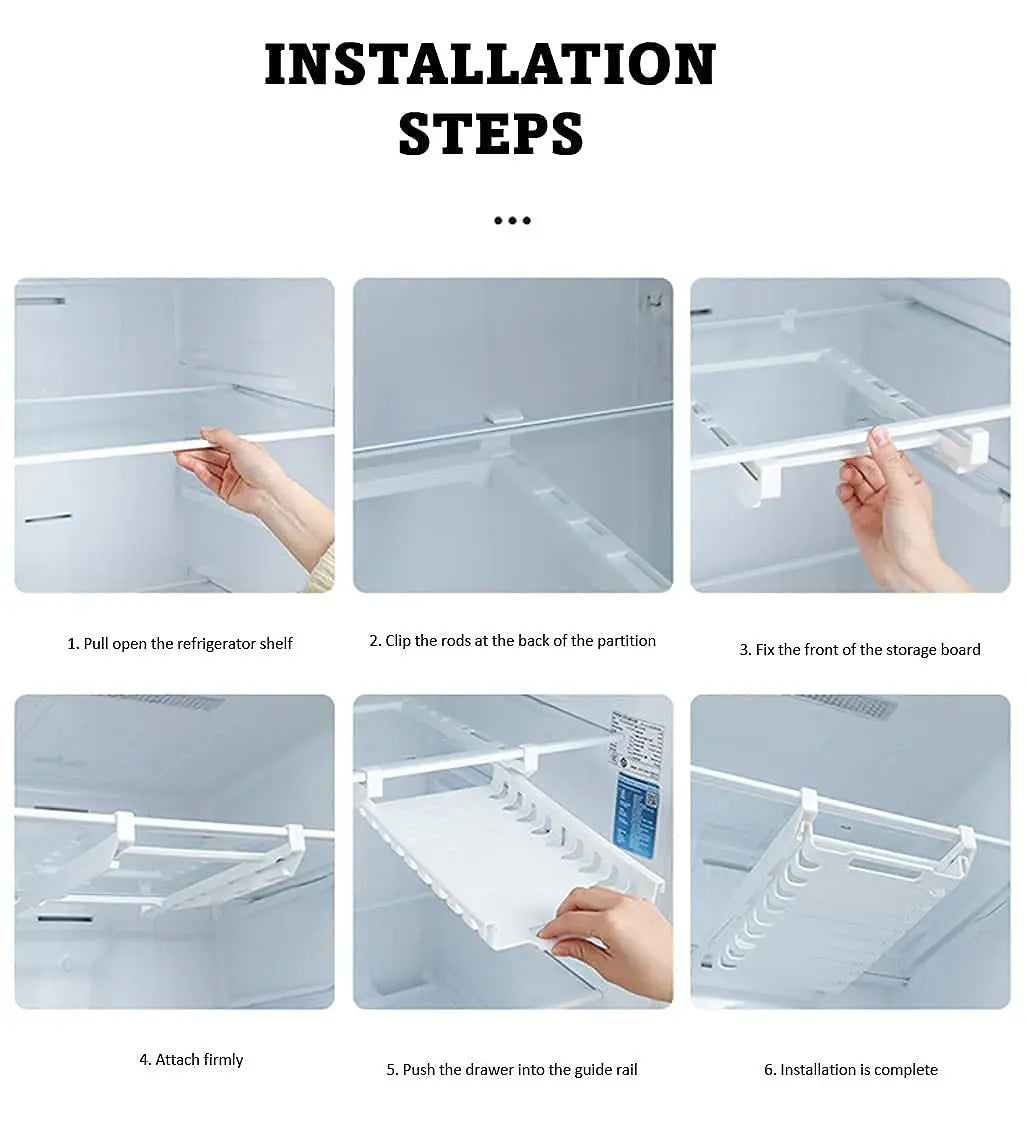 CoolNest™ | Endlich Ordnung, die deine Lebensmittel frisch hält und Stress im Kühlschrank beseitigt