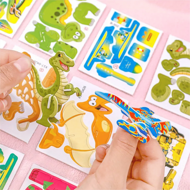 ImagiBuild™ | 3D Lernpuzzle-Set für Kinder (10er-Pack)
