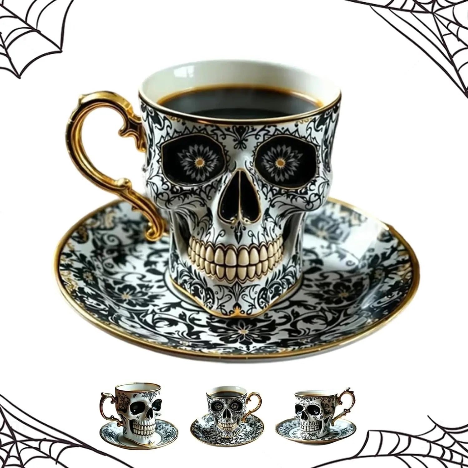 DarkChalice™ | Schädel Design Kaffeetasse — Mystischer Eyecatcher für Tisch & Vitrine
