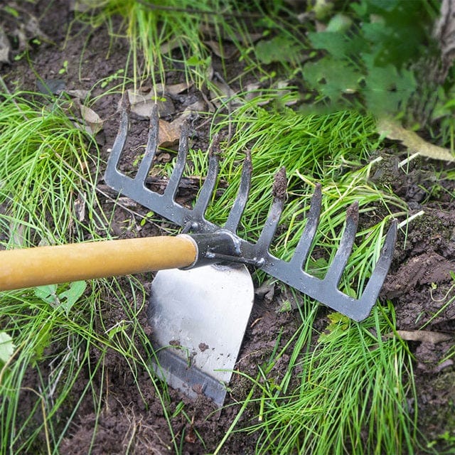 DualDigger | Professionelle 2-in-1-Harke-Hacke