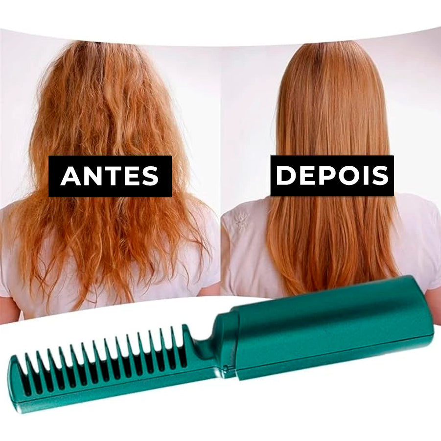 Glatzza™ | Mini-Glättbürste — Seidig-glattes Traumhaar in 60 Sekunden, das alle Blicke fesselt!