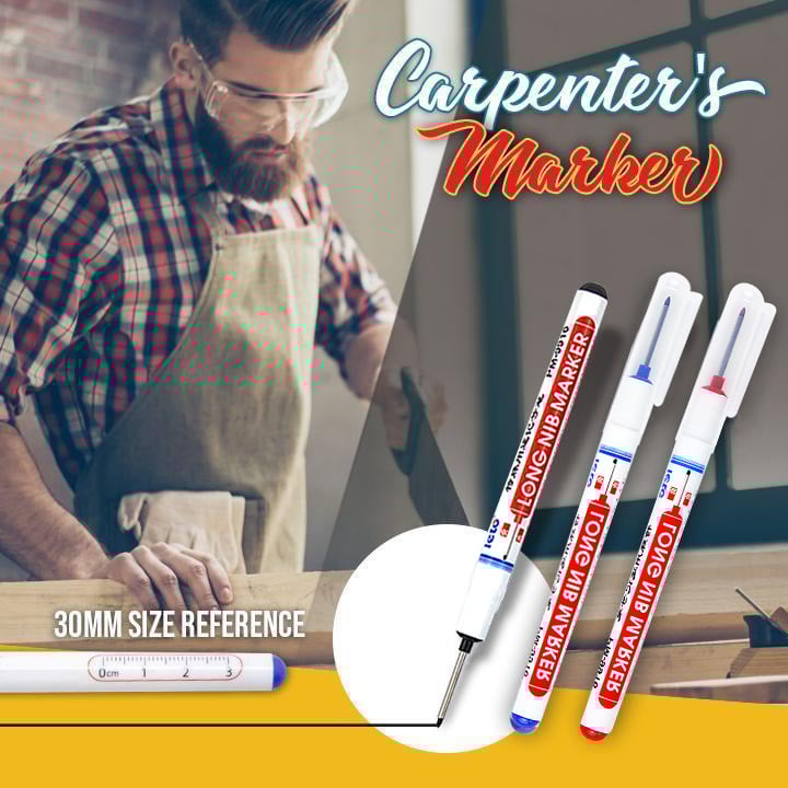 DeepMark™ | Tieflochmarker mit langer Spitze – Wischfest & wasserfest (3er-Set)