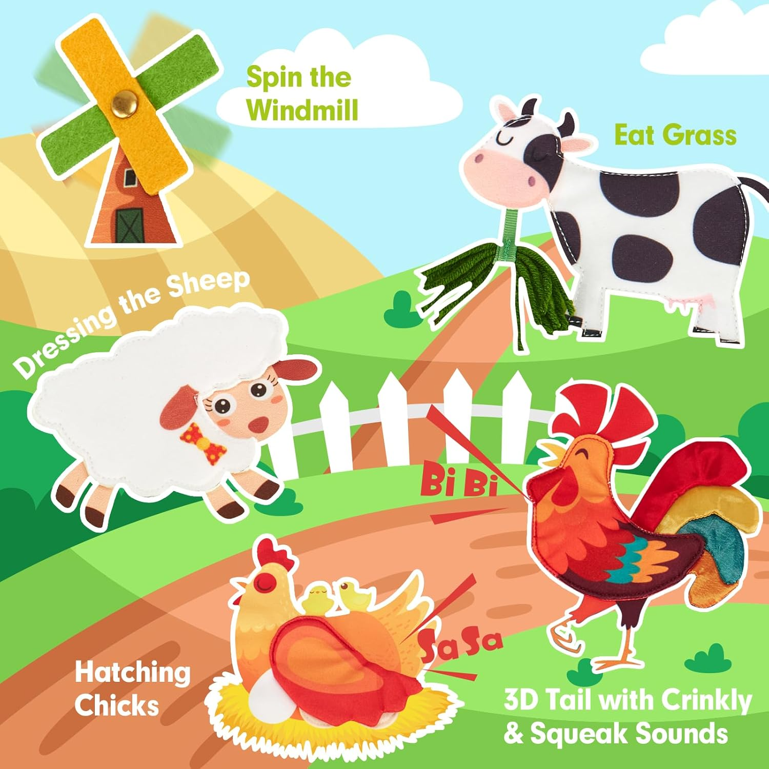 FarmTales™ | Montessori-Farm-Geschichtenbuch | Wo Ihr Kind durch Spaß und Entdeckung lernt