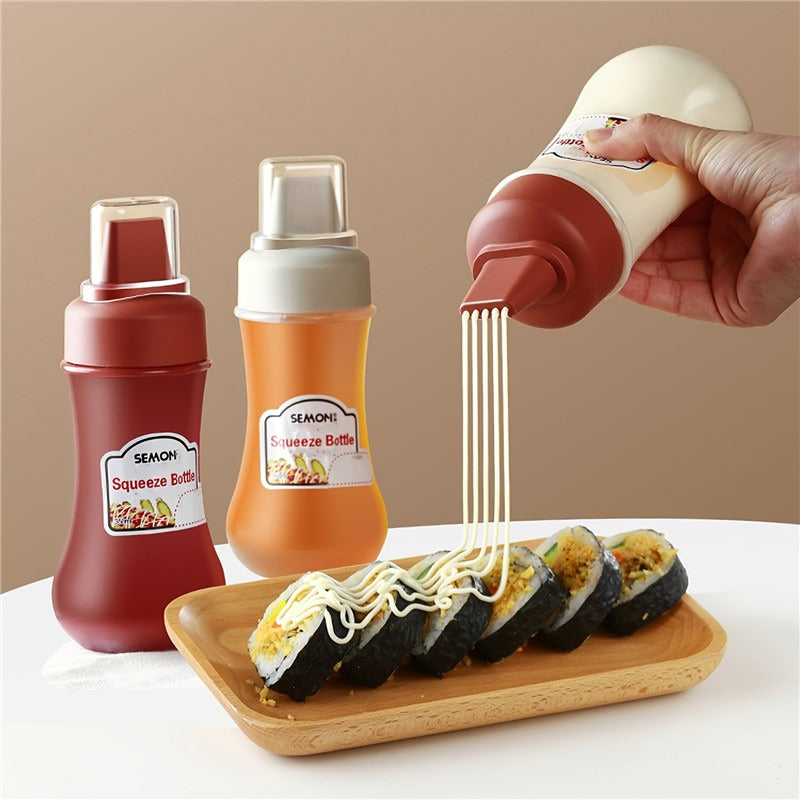 1+1 GRATIS | EinfachSauce | Mehrloch-Soßenflasche – Gleichmäßiges Dosieren leicht gemacht