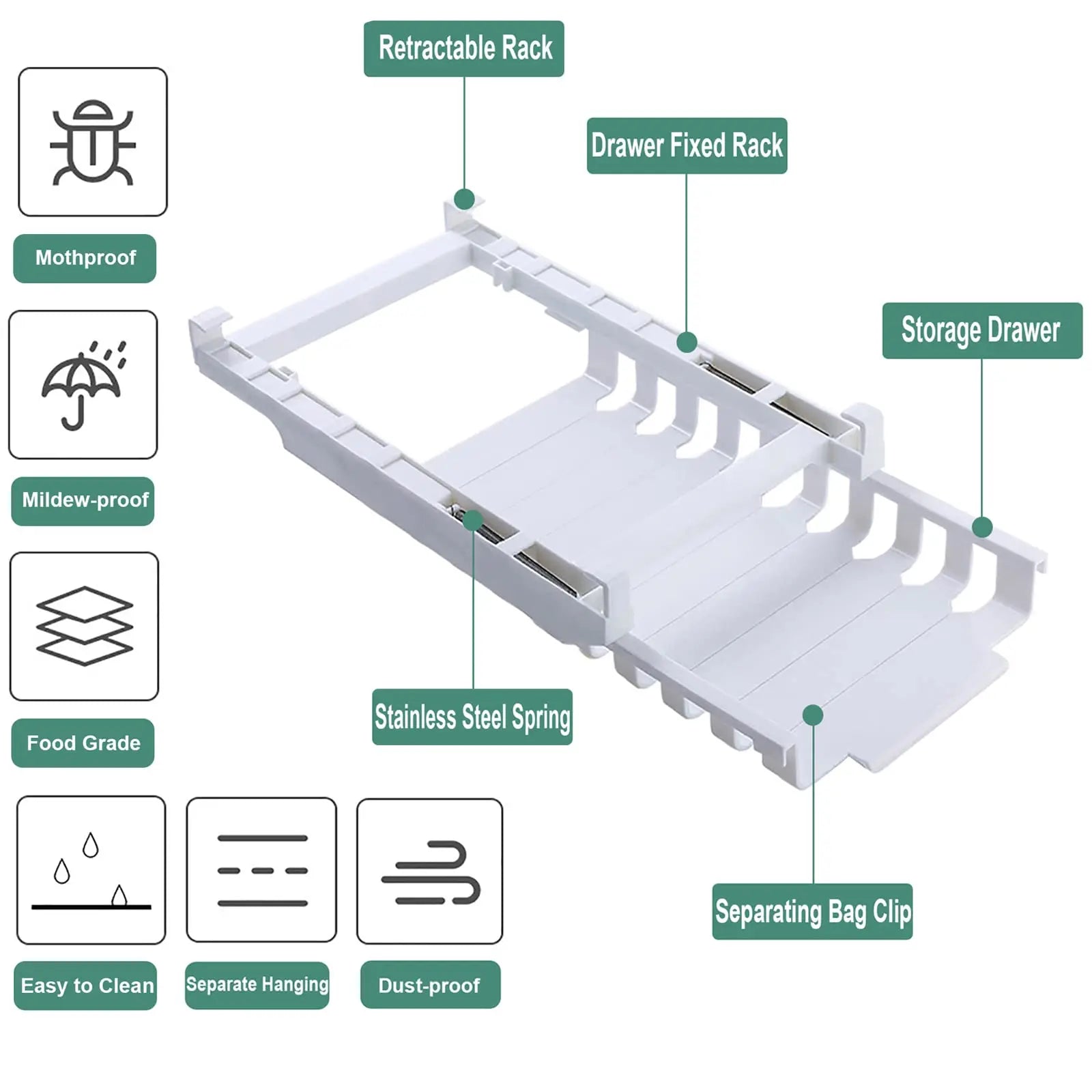 CoolNest™ | Endlich Ordnung, die deine Lebensmittel frisch hält und Stress im Kühlschrank beseitigt