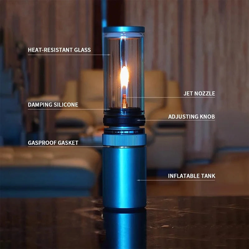 BlazeGlow | Stilvolle Flammenlampe für unterwegs