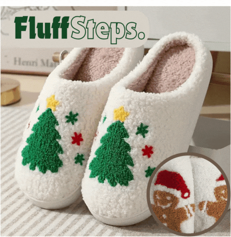 FluffSteps™ | Kuschelige Plüschhausschuhe für warmen Winterkomfort
