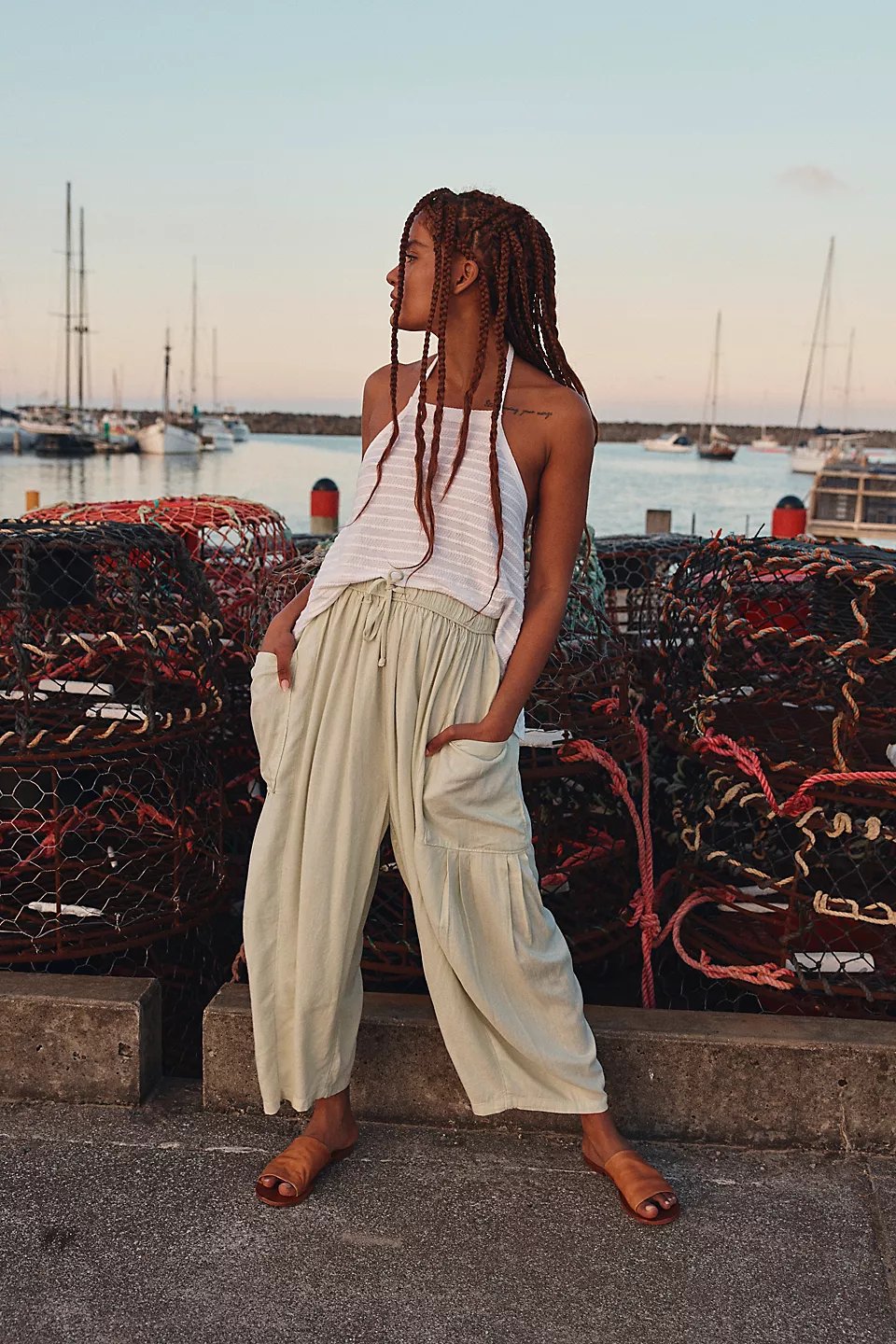 Quinn™ | Sommer Haremhosen mit Taschen