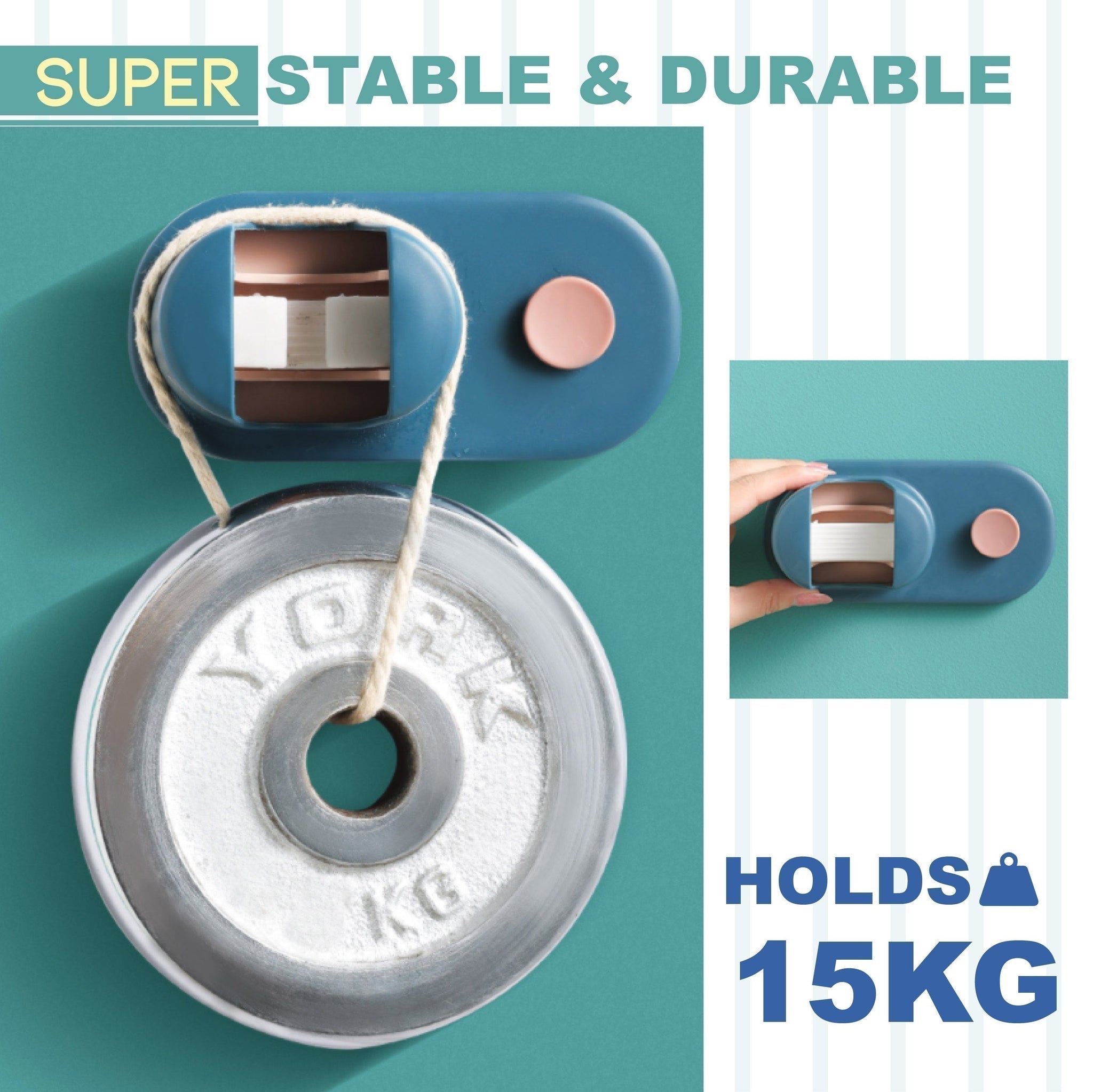 1+2 GRATIS | TidyGrip™ | Wandhalterung für Besen & Reinigungsgeräte
