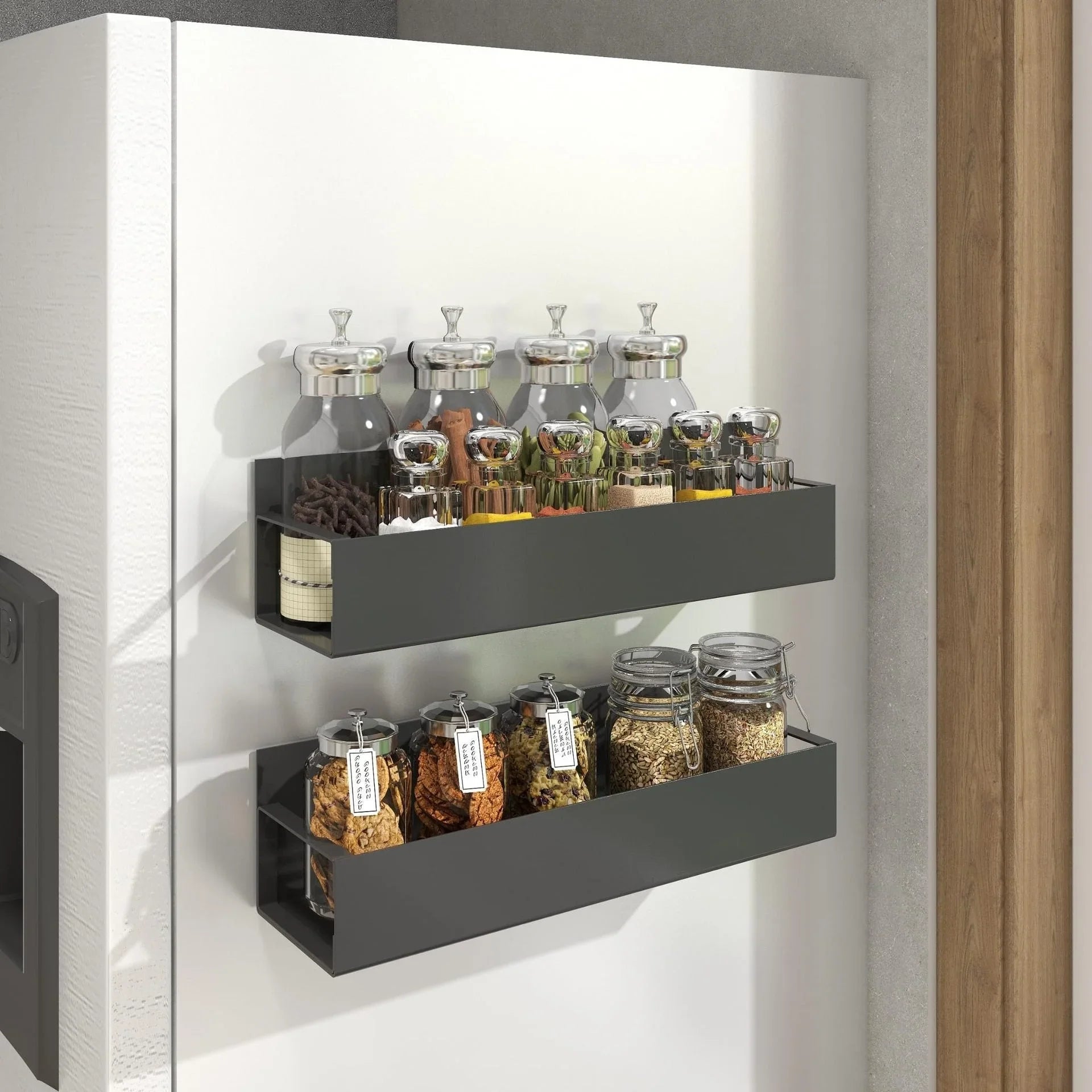 1+1 GRATIS | MagShelf™ | Magnetisches Kühlschrankregal