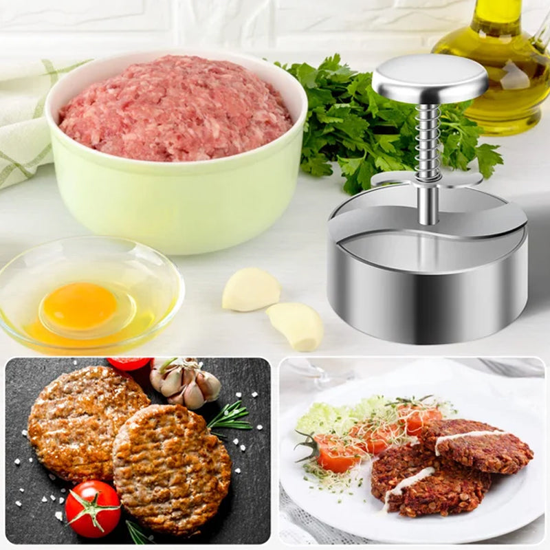 GrillMasterPro™ | Bereiten Sie schnell und einfach einen perfekt geformten, saftigen Burger zu