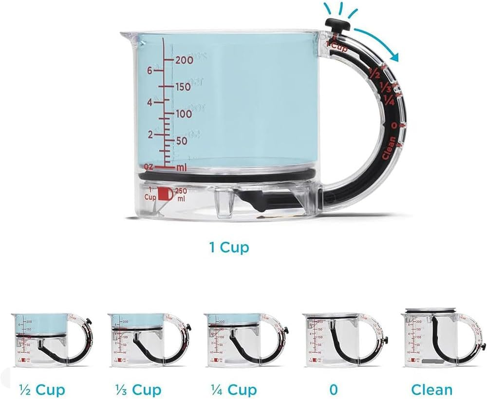SmartMeasure™ | 4-in-1 verstellbarer Messbecher für einfaches Kochen