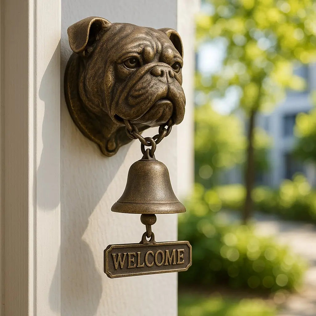 GuardianBell™ | Willkommens-Glocke Schäferhund — Symbol für Schutz & Gastfreundschaft