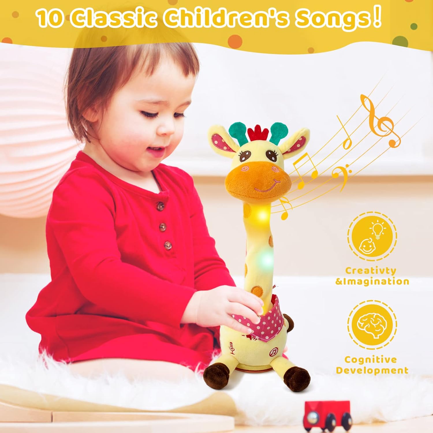 50% Rabatt | GroovyGiraffe™ | Singendes & Tanzendes Plüsch-Giraffchen
