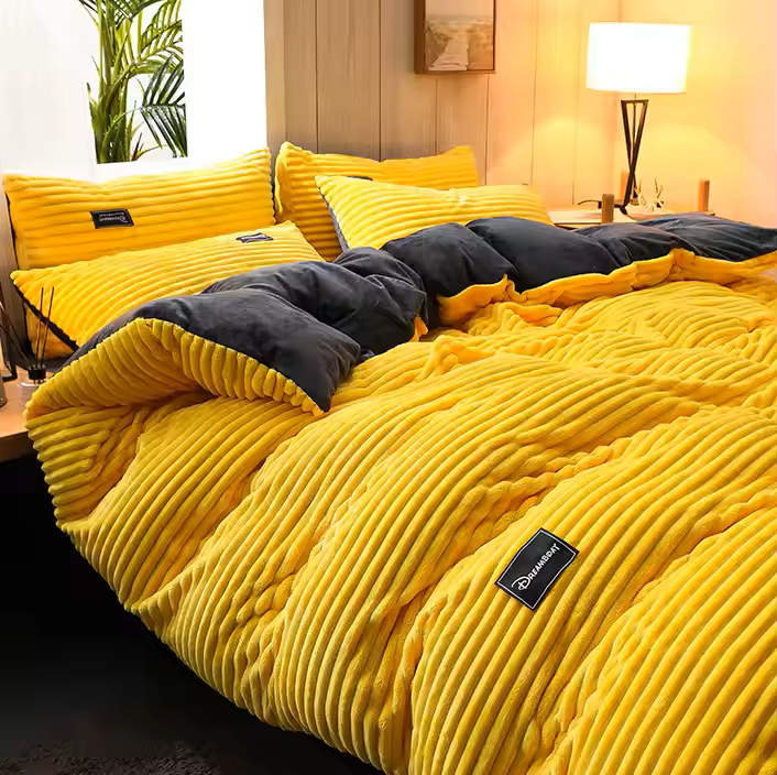 Restavia™ | Samtweiches KorallenFleece-Bettbezug (Inkl. 4 Kissenbezüg)