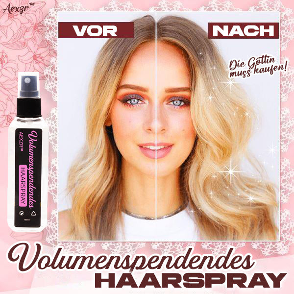 1+1 Gratis | VolumeSpray™ | Erhalten Sie wunderschönes, voluminöses Haar, das lange hält!