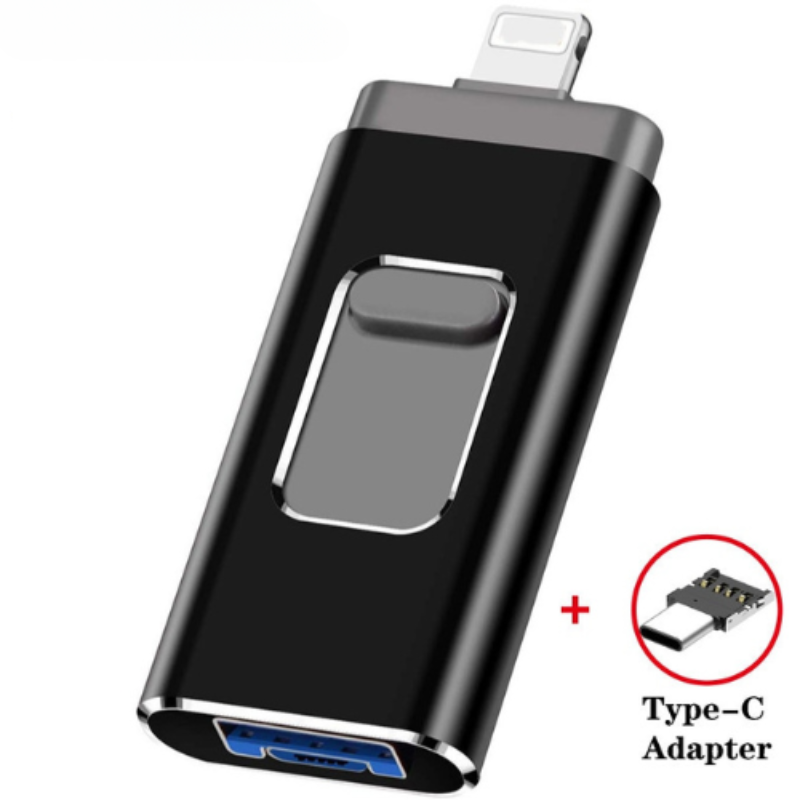 50% RABATT | ZipDrive™ | 3-in-1 USB-3.0 Speicherstick – Externer Speicher für iPhone, iPad, Android & PC | High-Speed Datentransfer & Backup