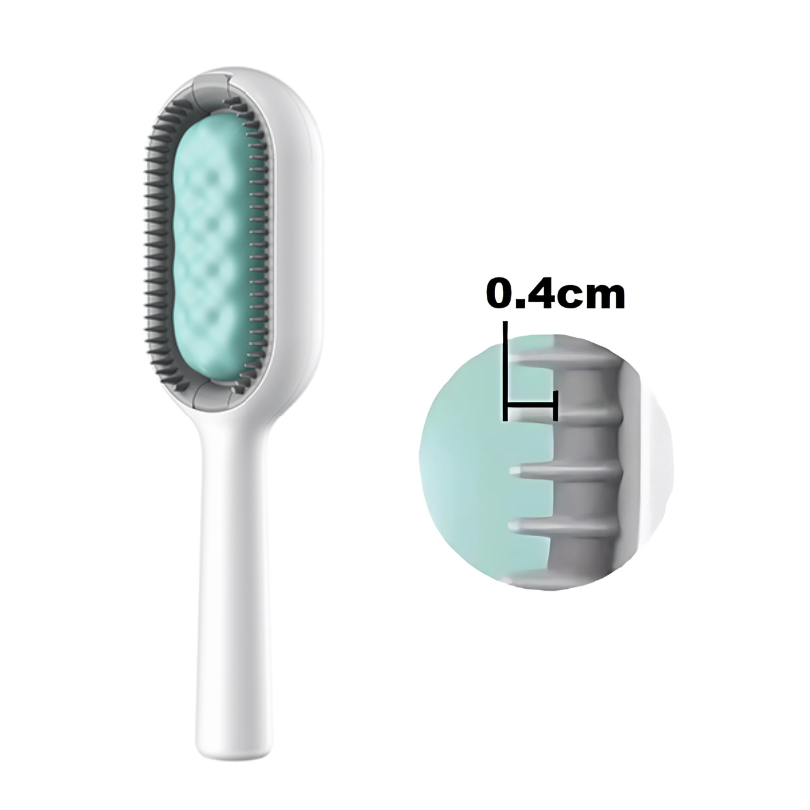 1+1 GRATIS | PetDefuzz™ | 4-in-1 Silikon-Haarbürste mit Wassertank – Fellpflege, Reinigung & Massage für Hunde & Katzen