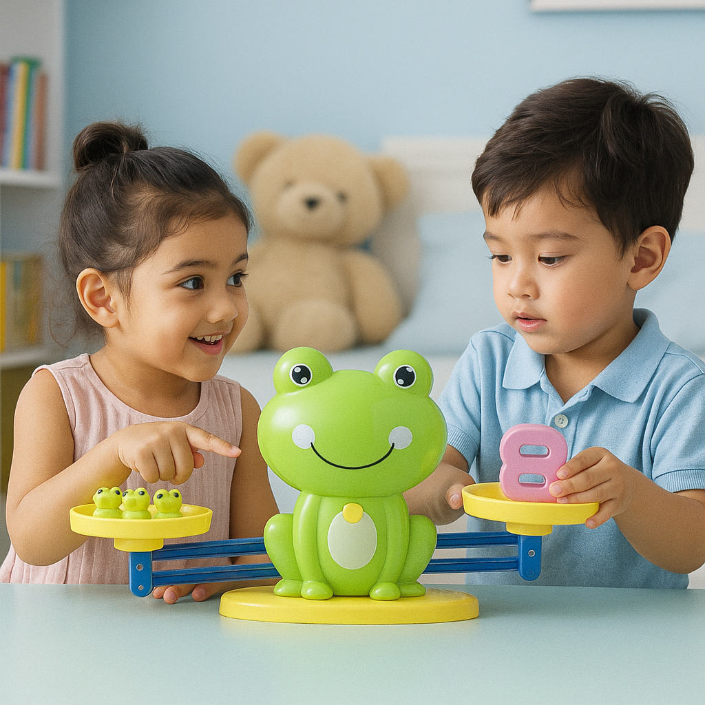 50% RABATT | NumiFrog™ | Balance-Lernspiel – Spielerisch Zahlen, Zählen & Rechnen lernen