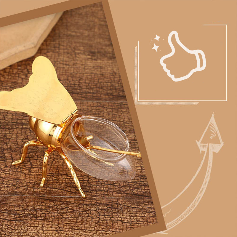 50% RABATT | BeeLuxe™ | Eleganter Bienen-Honigtopf für stilvolle Tischdekoration & natürliche Küchen-Ästhetik