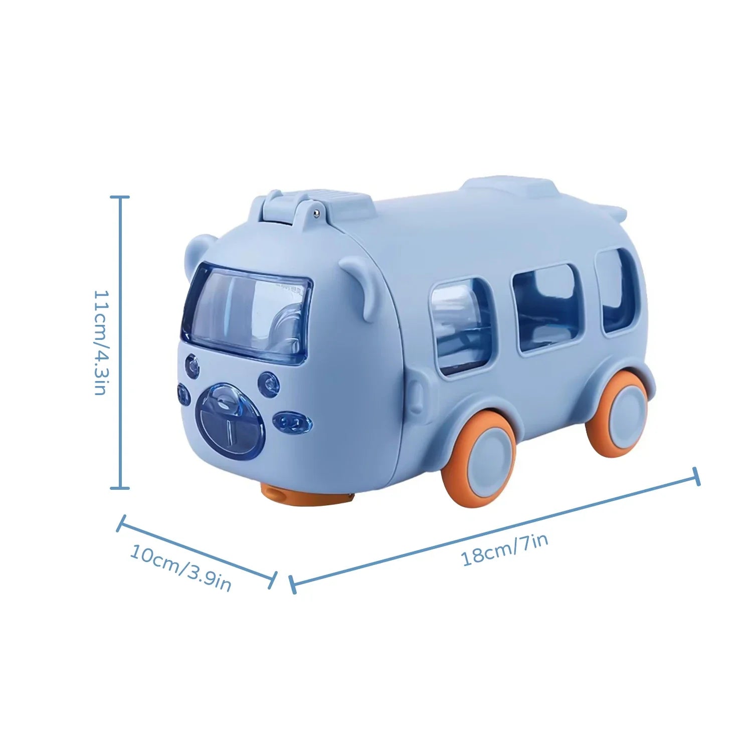 50% RABATT | SipRunner™ | Kinder-Wasserflasche im 3D-Bus-Design – Auslaufsicher mit Strohhalm & Tragegurt