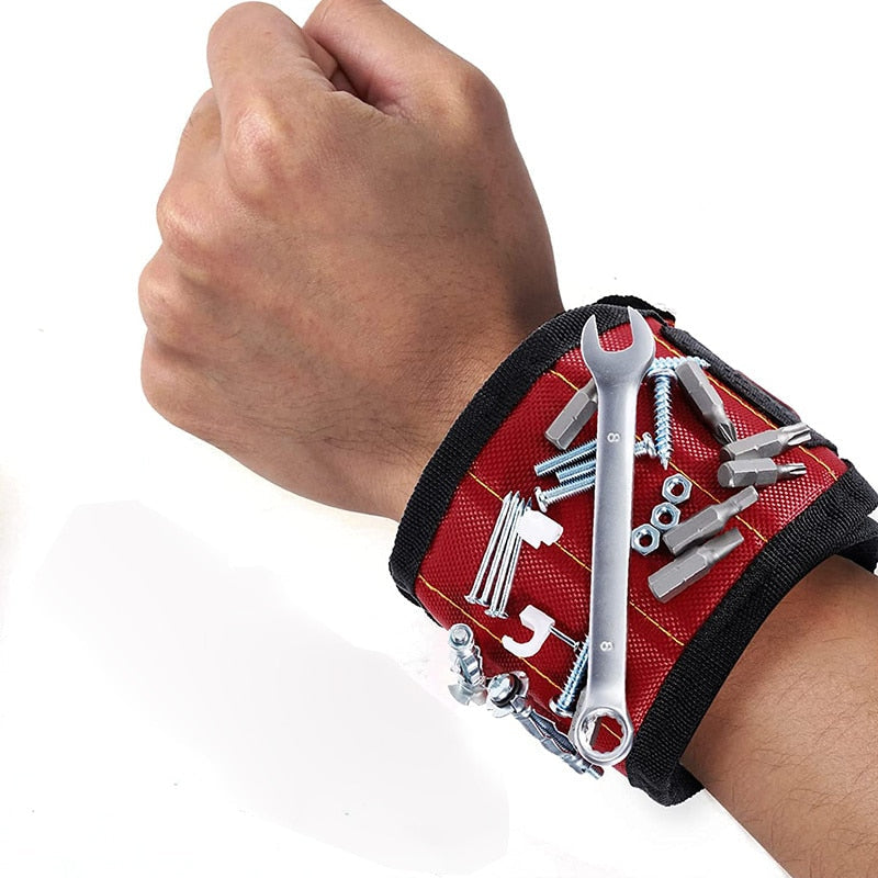 1+1 GRATIS | MagnoBand™ | Magnetisches Werkzeug-Armband – Schrauben, Nägel & Bits immer griffbereit