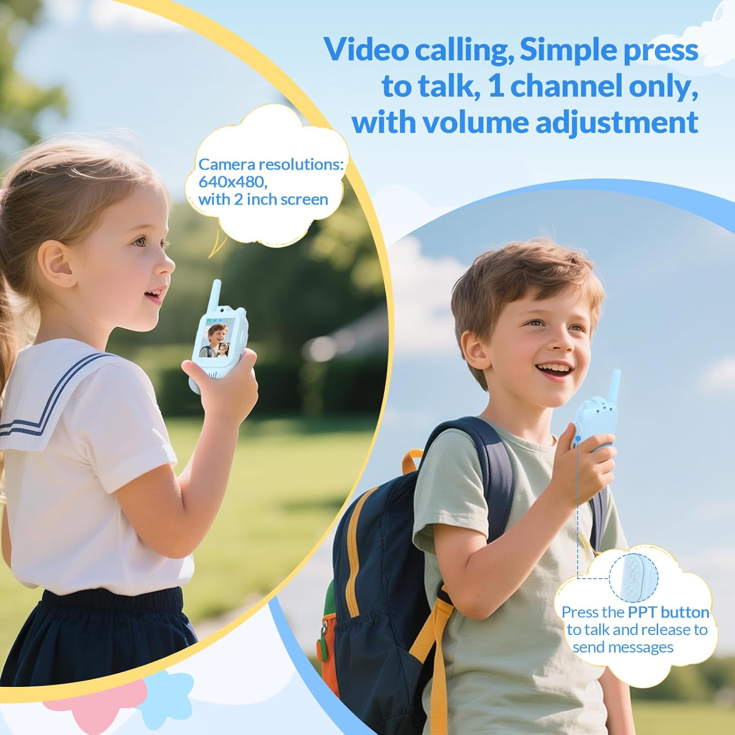 50% RABATT | EchoBuddy™ | Video-Walkie-Talkies – Sichere Bild- & Sprachverbindung für Kinder