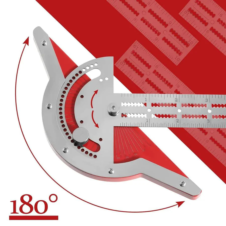 50% RABATT | MeasurePro™ | Verstellbares Winkel- & Kantenlineal – Edelstahl Präzisionswerkzeug für Schreiner & DIY
