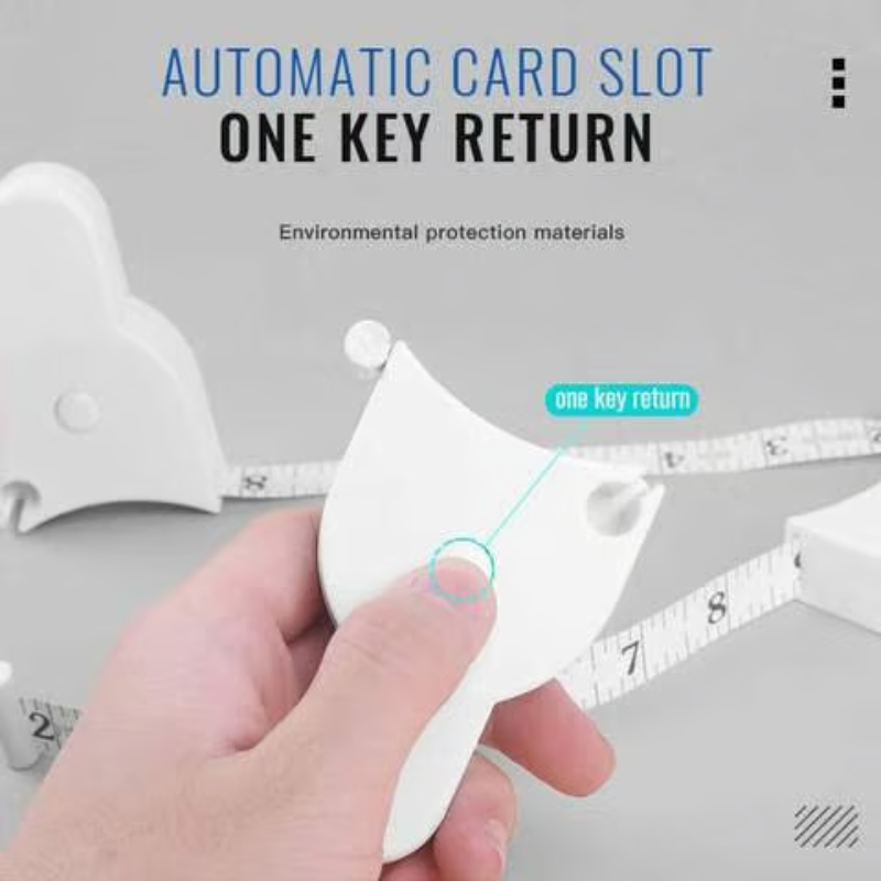 1+1 GRATIS | MeasureLock™ | Körpermaßband-Set – Präzises Maßband mit Lock-Pin & automatischem Rückzug