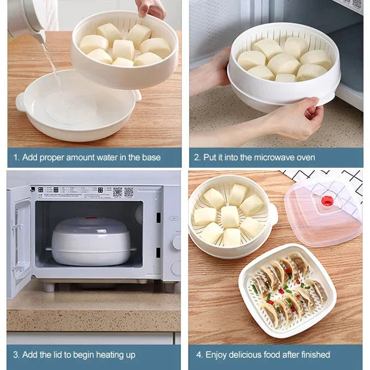 50% Rabatt | Steamea™ | Mikrowellen-Dampfgarer für gesundes & schnelles Kochen