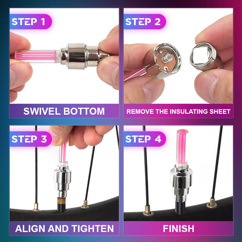 4+4 GRATIS | LumaRim™ | LED Radlichter – Bewegungsaktivierte Fahrradlichter für Mehr Sichtbarkeit, Sicherheit & Stil