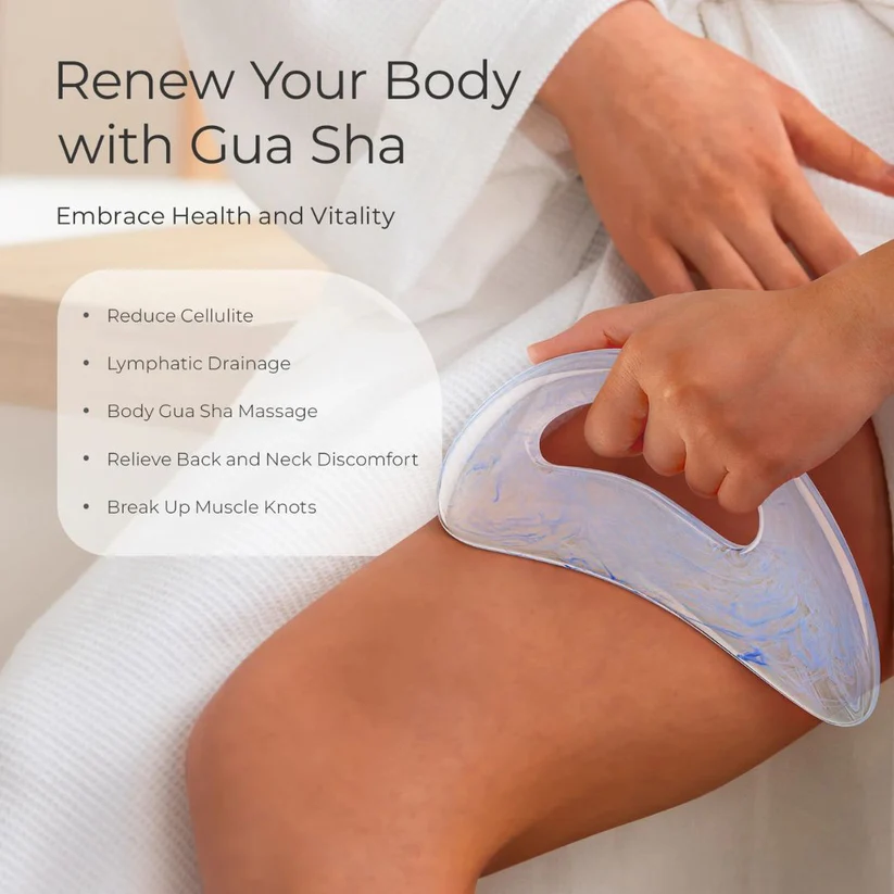 1+1 GRATIS | Luminsha™ | Gua Sha Massage Tool – Ergonomisches Gesicht & Körper Massagegerät für strahlende Haut