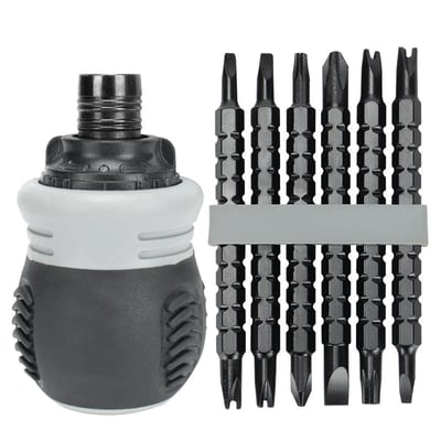 50% RABATT | TurnPro™ | Vielseitiger Ratschen-Schraubendreher mit Bitsatz