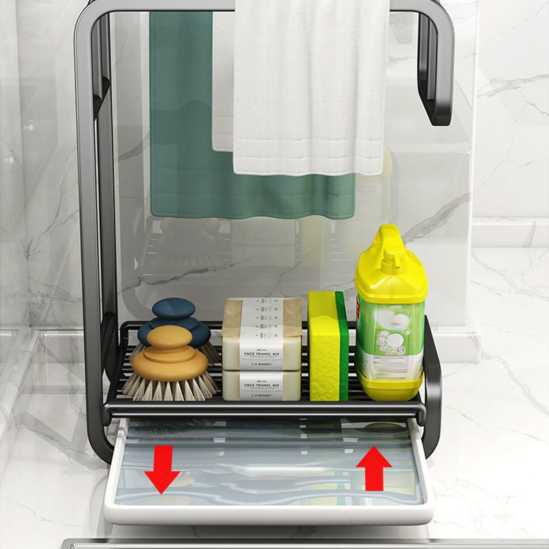 TidyRack | Küchen-Organizer für Tücher & Schwämme | Hygienischer Halter mit Abfluss