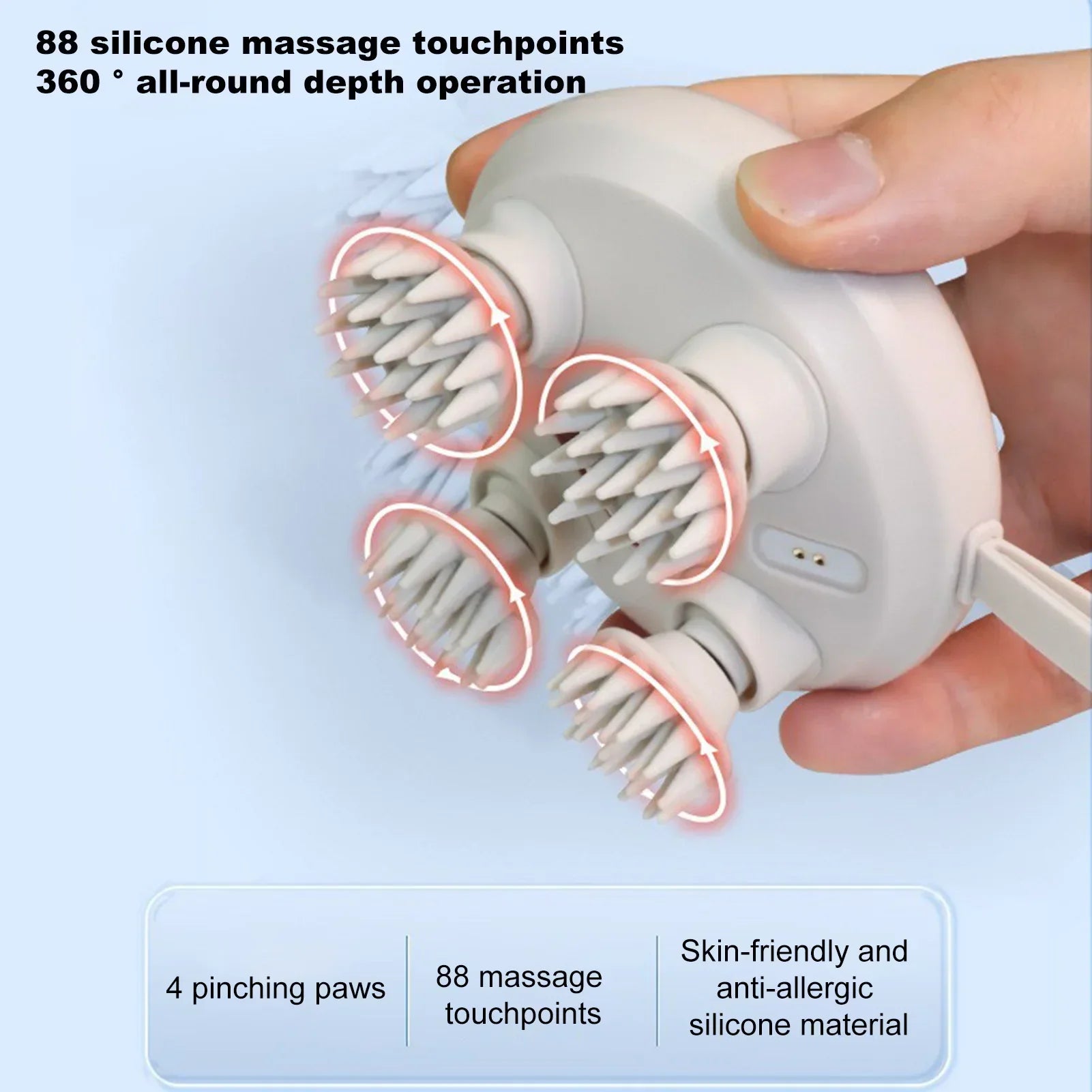 50% RABATT | PawZen™ | 3D-Kopfhaut-Massagegerät für tiefgehende Entspannung, Stressabbau & bessere Durchblutung