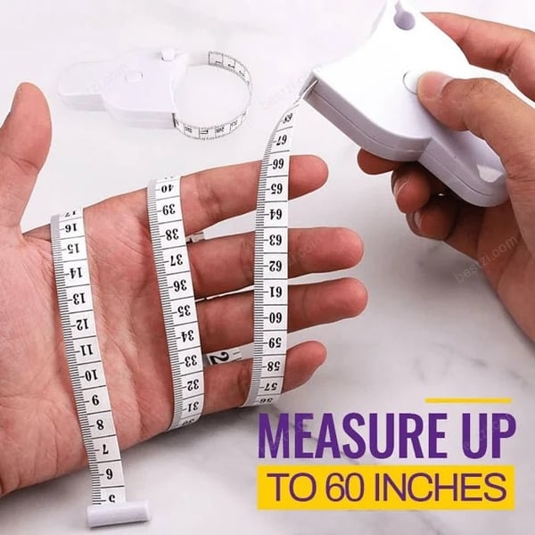 1+1 GRATIS | MeasureLock™ | Körpermaßband-Set – Präzises Maßband mit Lock-Pin & automatischem Rückzug