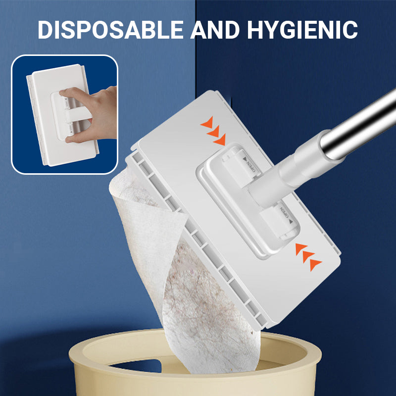 50% Rabatt | SnapMop™ | Hygienischer Einweg-Staubmopp mit Clip-Halterung