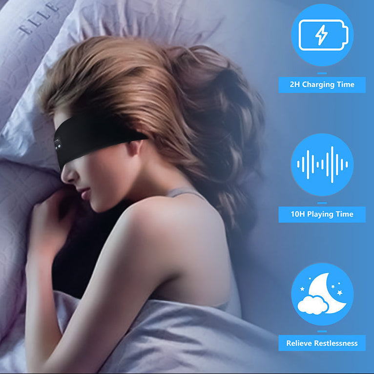 50% RABATT | SleepTune™ | 3-in-1 Bluetooth-Schlaf- & Sportstirnband mit Wärme-Augenmaske