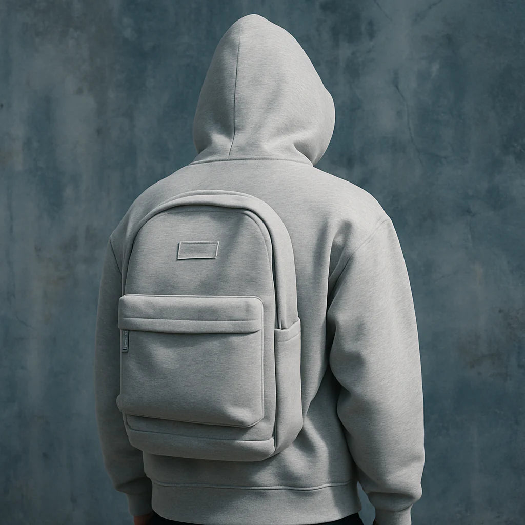 50% Rabatt | HoodSac™ | Keine Taschengebühren. Kein schweres Gepäck. Nur dein Hoodie.