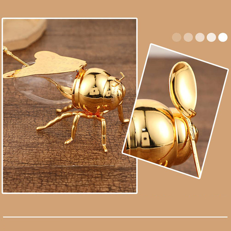 50% RABATT | BeeLuxe™ | Eleganter Bienen-Honigtopf für stilvolle Tischdekoration & natürliche Küchen-Ästhetik