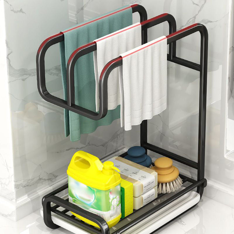 TidyRack | Küchen-Organizer für Tücher & Schwämme | Hygienischer Halter mit Abfluss