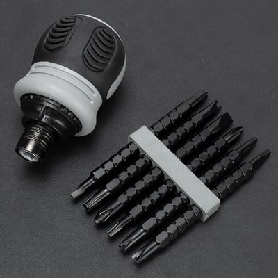 50% RABATT | TurnPro™ | Vielseitiger Ratschen-Schraubendreher mit Bitsatz