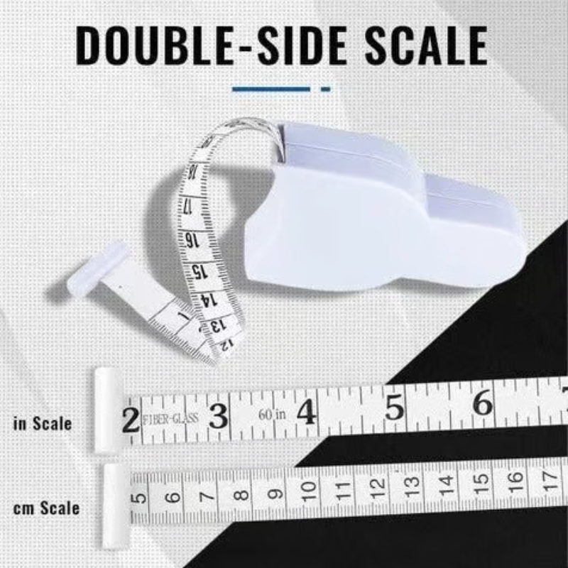 1+1 GRATIS | MeasureLock™ | Körpermaßband-Set – Präzises Maßband mit Lock-Pin & automatischem Rückzug