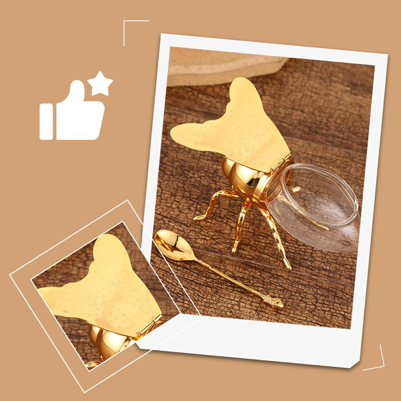 50% RABATT | BeeLuxe™ | Eleganter Bienen-Honigtopf für stilvolle Tischdekoration & natürliche Küchen-Ästhetik