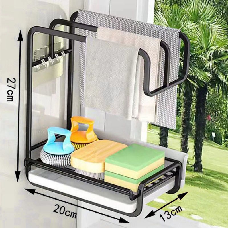 TidyRack | Küchen-Organizer für Tücher & Schwämme | Hygienischer Halter mit Abfluss