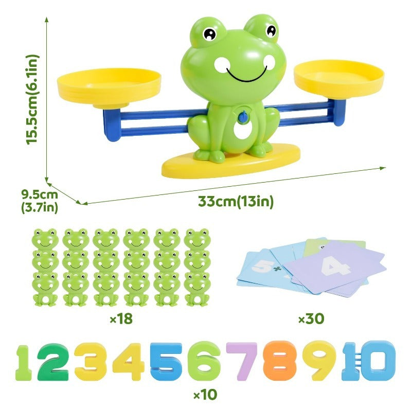 50% RABATT | NumiFrog™ | Balance-Lernspiel – Spielerisch Zahlen, Zählen & Rechnen lernen
