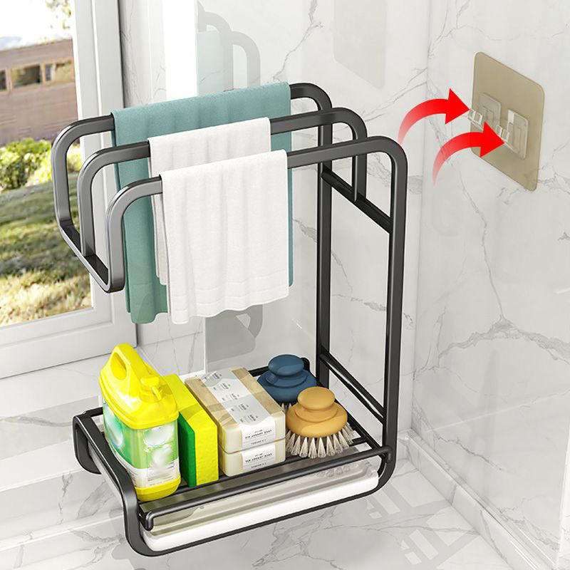 TidyRack | Küchen-Organizer für Tücher & Schwämme | Hygienischer Halter mit Abfluss