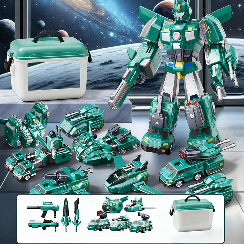 50% RABATT | 9-in-1 MorphoMax™ | 9-in-1 Transformationsspielzeug für Kinder – Fahrzeuge, Roboter & Kreatives Bauen