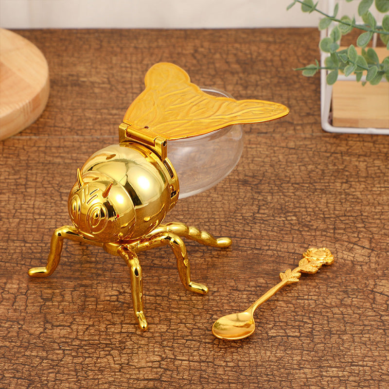 50% RABATT | BeeLuxe™ | Eleganter Bienen-Honigtopf für stilvolle Tischdekoration & natürliche Küchen-Ästhetik